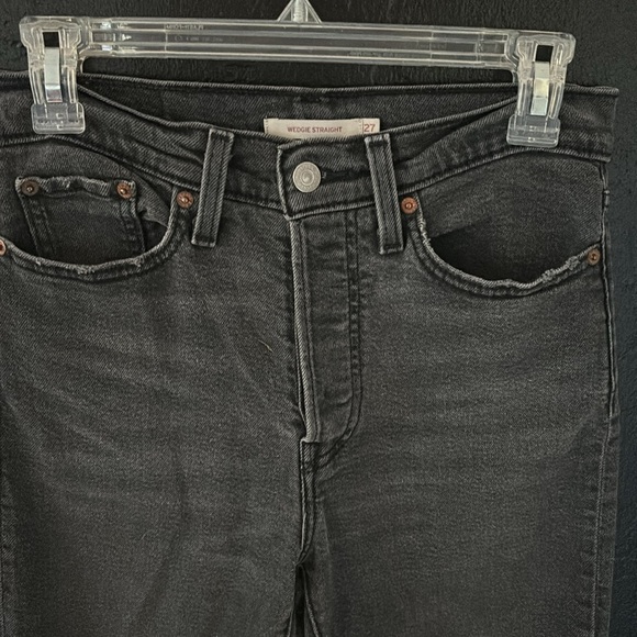 Black Levi’s Wedgie Straight W27/28L (249) - Picture 2 of 7